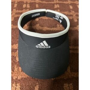 Adidas AEROREADY Visor Black White Logo Athletic Sport‎ Golf Women's